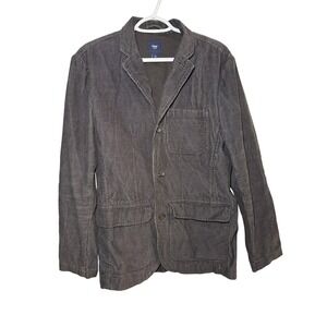GAP Mens Corduroy Blazer Jacket Brown Small Button Front Y2K Preppy Classic